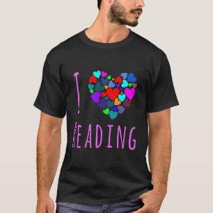 I Liebe Lesen von Büchern über Herz Liebe Buch Clu T-Shirt