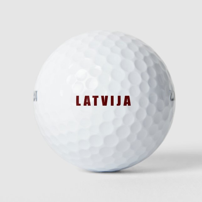 I Liebe Lettland Golfball (Vorderseite)