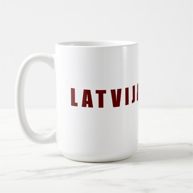 I Liebe Lettland Kaffeetasse (Links)