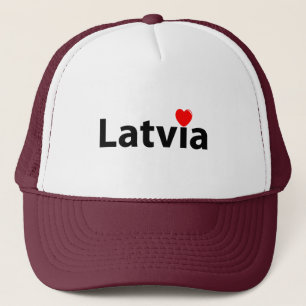 I Liebe Lettland Truckerkappe