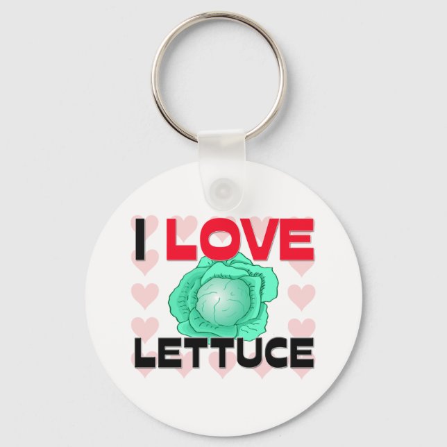 I Liebe Lettuce Schlüsselanhänger (Vorderseite)