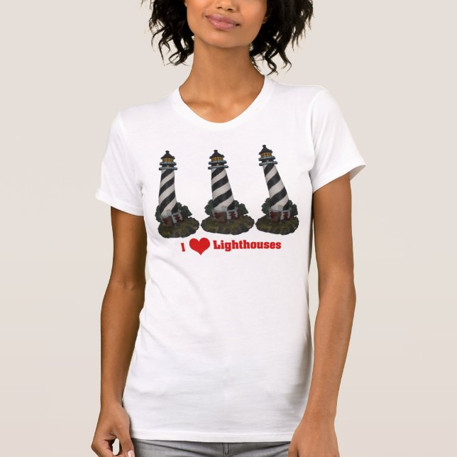 I Liebe-Leuchtturm-T - Shirt (Vorderseite)