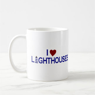 I Liebe-Leuchttürme Kaffeetasse
