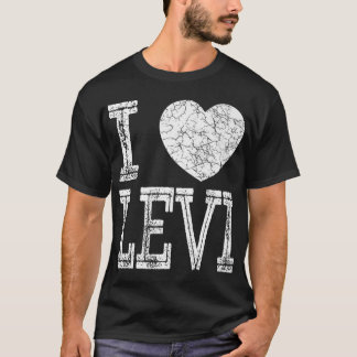 I Liebe Levi Valentine Boyfriend Son Husband Name  T-Shirt