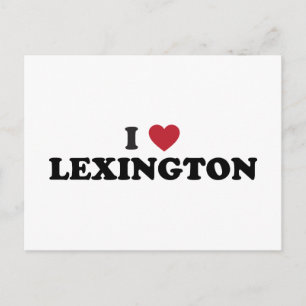I Liebe Lexington Kentucky Postkarte