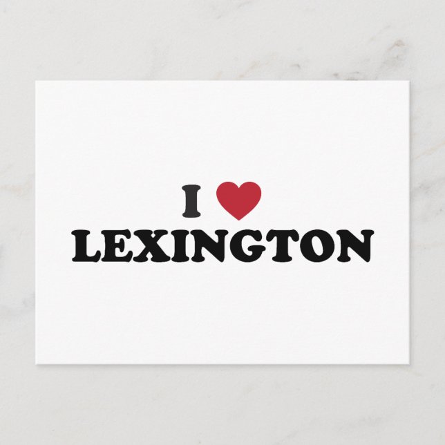 I Liebe Lexington Kentucky Postkarte (Vorderseite)