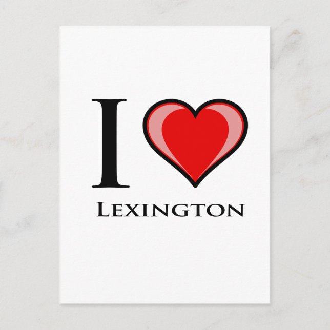 I Liebe Lexington Postkarte (Vorderseite)