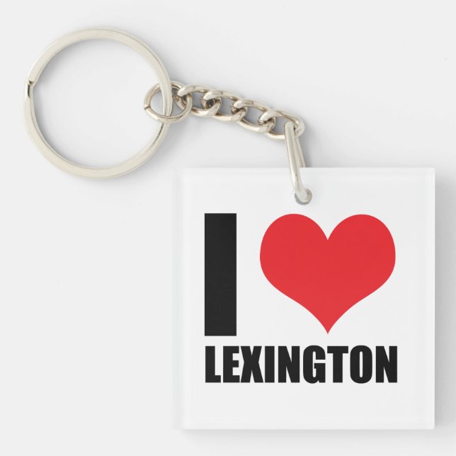 I Liebe Lexington Schlüsselanhänger (Vorderseite)