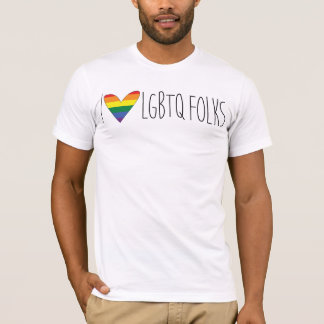 I Liebe LGBTQ - Grundlage Los Sueños T-Shirt