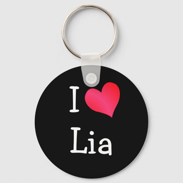 I Liebe Lia Schlüsselanhänger (Vorderseite)
