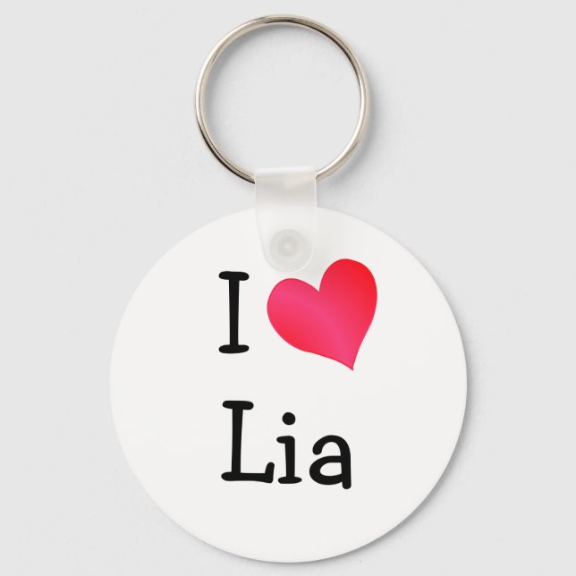 I Liebe Lia Schlüsselanhänger (Vorderseite)