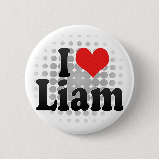 I Liebe Liam Button (Vorderseite)
