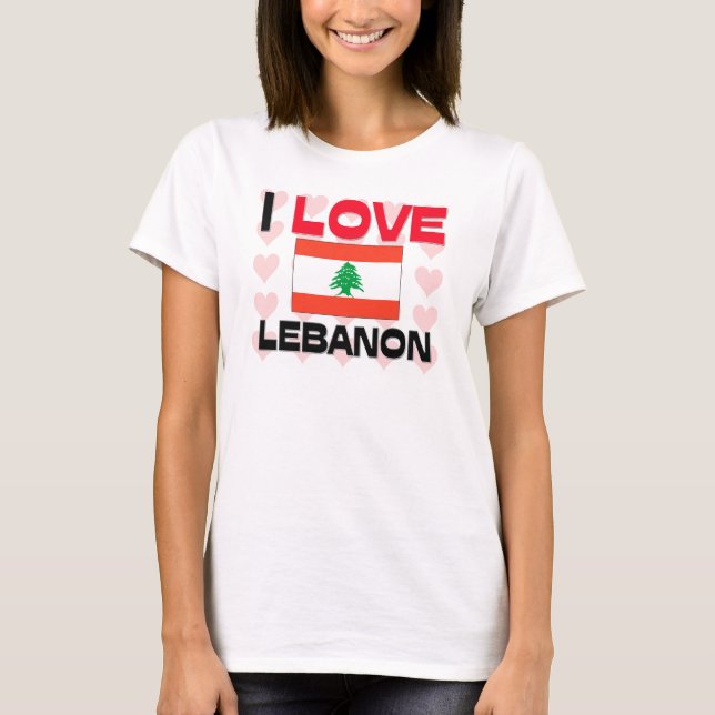 I Liebe Libanon T-Shirt (Vorderseite)