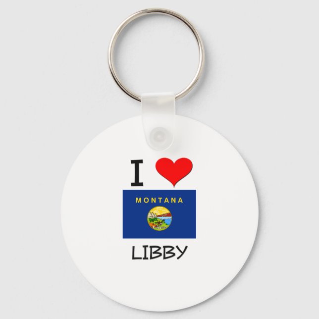 I Liebe Libby Montana Schlüsselanhänger (Vorderseite)