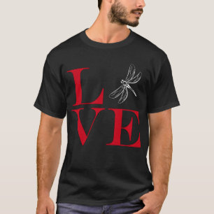I Liebe-Libellen - Dunkelheit farbiges T-Shirt