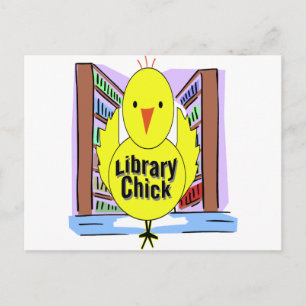 I Liebe Library Chicks Postkarte