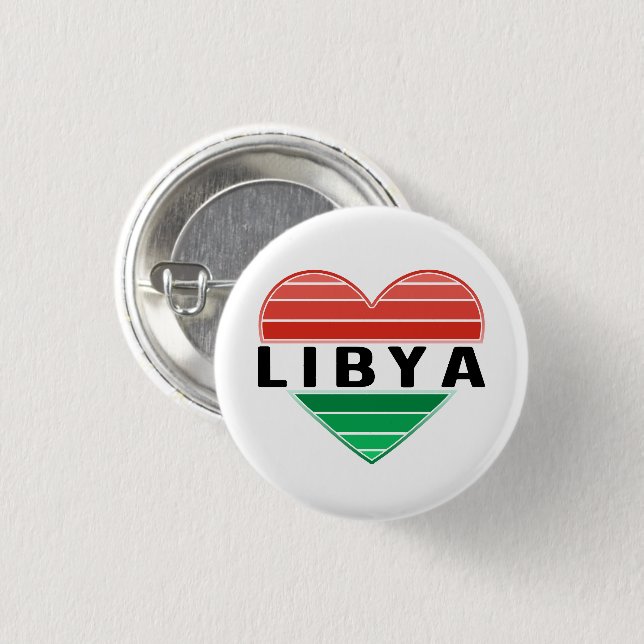 I. Liebe Libyen, Libyens Herz Button (Vorne & Hinten)