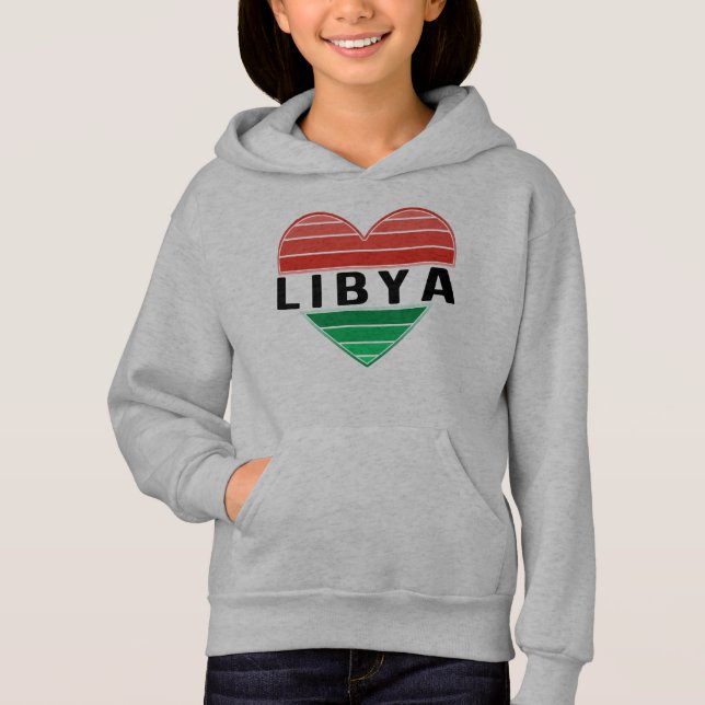I. Liebe Libyen, Libyens Herz Hoodie (Vorderseite)