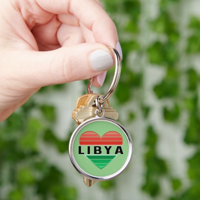 I. Liebe Libyen, Libyens Herz Schlüsselanhänger (Hand)