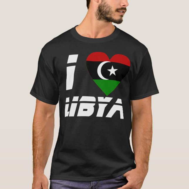 I Liebe Libyen T-Shirt (Vorderseite)