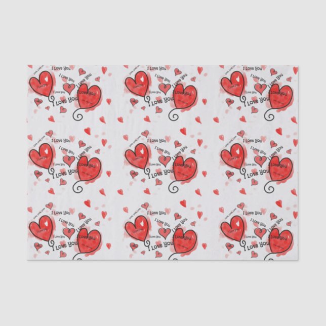 I Liebe, Liebe, Liebe Seidenpapier (Vorderseite)