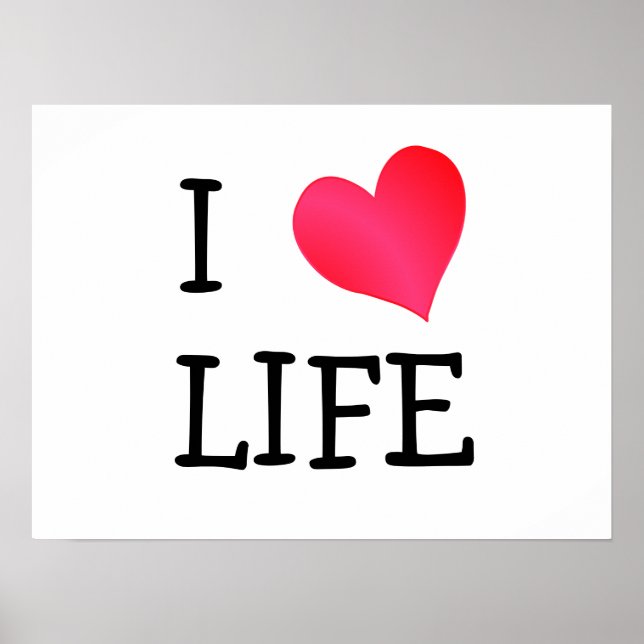 I Liebe Life Poster (Vorne)