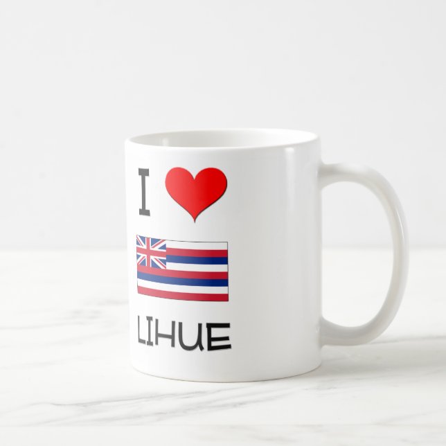 I Liebe LIHUE Hawaii Tasse (Rechts)