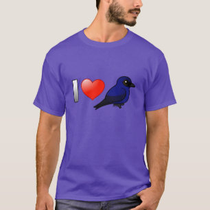 I Liebe lila Martins T-Shirt