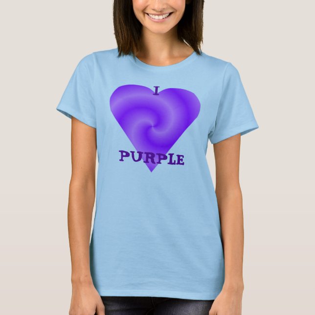 I Liebe-lila T - Shirt (Vorderseite)
