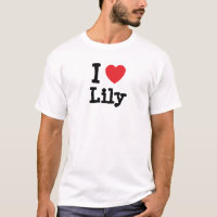 I Liebe Lilienherziger T - Shirt