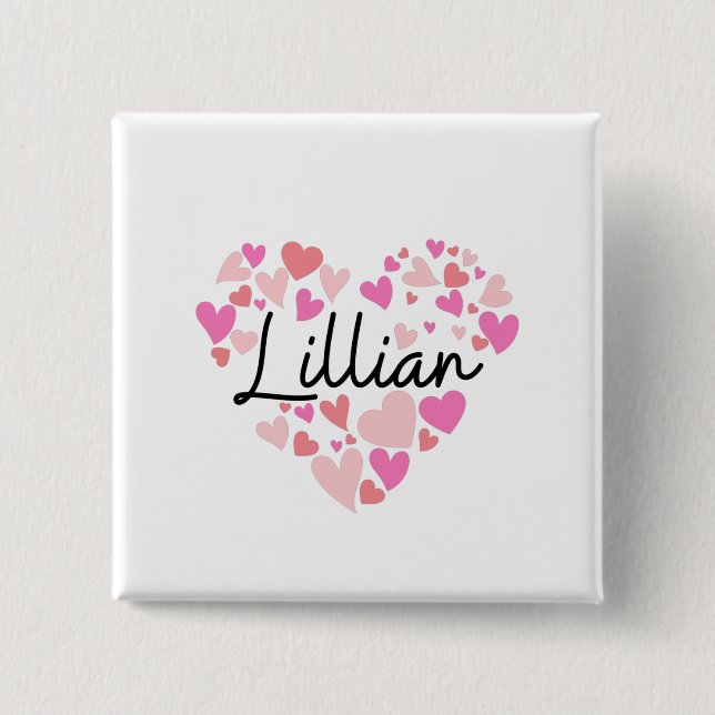 I Liebe Lillian Button (Vorderseite)