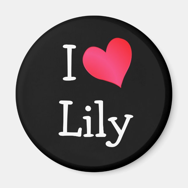 I Liebe Lily Magnet (Vorne)