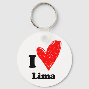 I Liebe Lima Schlüsselanhänger