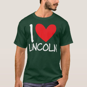 I Liebe Lincoln Name Personalisiert Men Typ BESTE T-Shirt