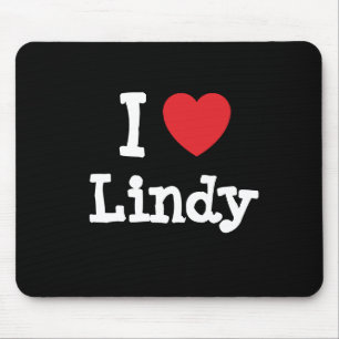 I Liebe Lindy-Herz-T - Shirt Mousepad