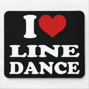 I Liebe Line Dance Mousepad