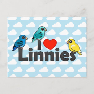 I Liebe Linnies Postkarte