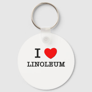 I Liebe Linoleum Schlüsselanhänger