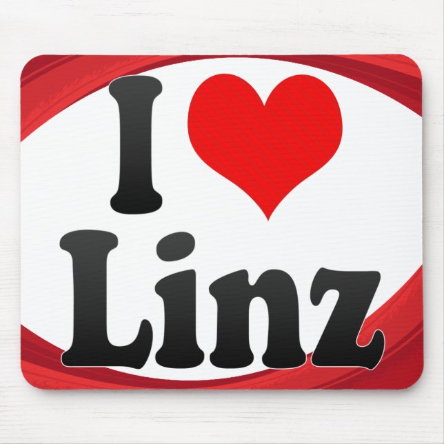 I Liebe Linz, Österreich Mousepad (Vorne)