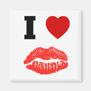I Liebe-Lippenküsse Magnet