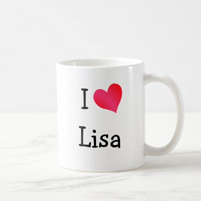 I Liebe Lisa Kaffeetasse (Rechts)