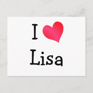 I Liebe Lisa Postkarte