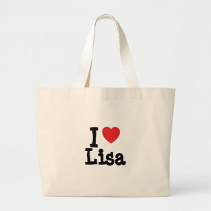 I Liebe Lisa T - Shirt Jumbo Stoffbeutel
