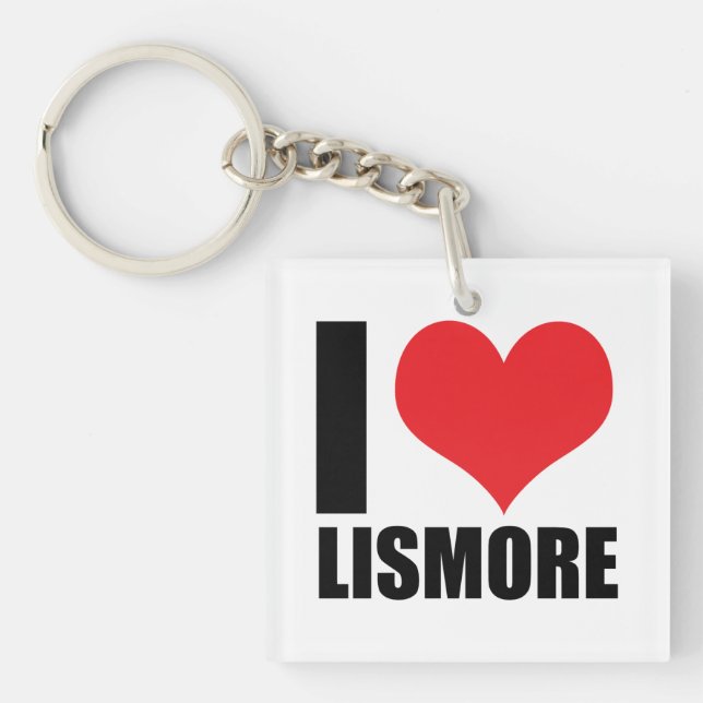 I Liebe Lismore Schlüsselanhänger (Vorderseite)