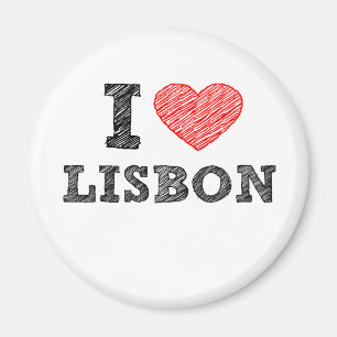 I Liebe Lissabon Magnet