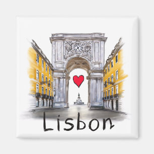 I Liebe Lissabon Magnet