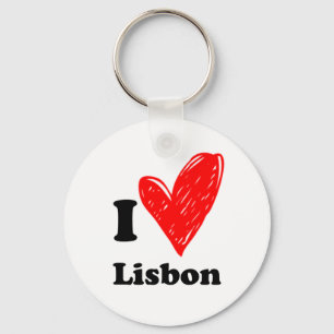 I Liebe Lissabon Schlüsselanhänger