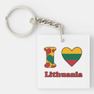 I Liebe Litauen Schlüsselanhänger