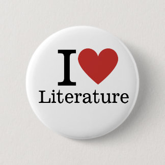 I ❤️ Liebe Literaturwissenschaft CUSTOM Buttone Button