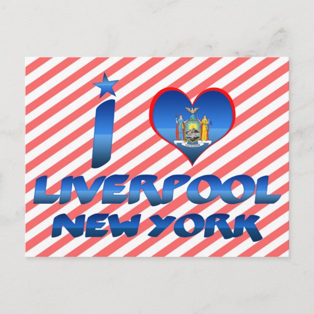 I Liebe Liverpool, New York Postkarte (Vorderseite)